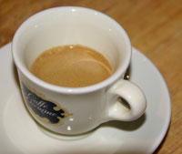 a cup of coffee