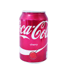 a coca cola can with cherry flavour